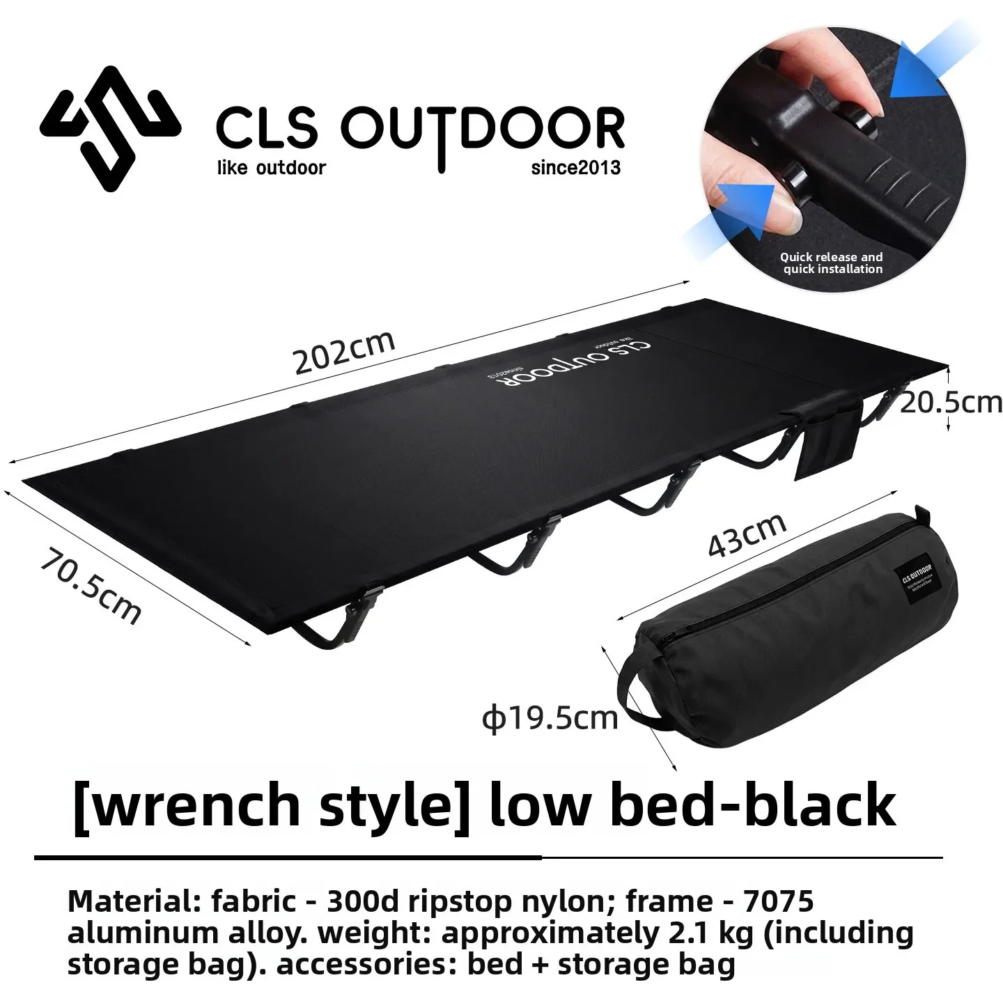 Raised Garden Bed - Cama Plegable Portátil para Acampar al