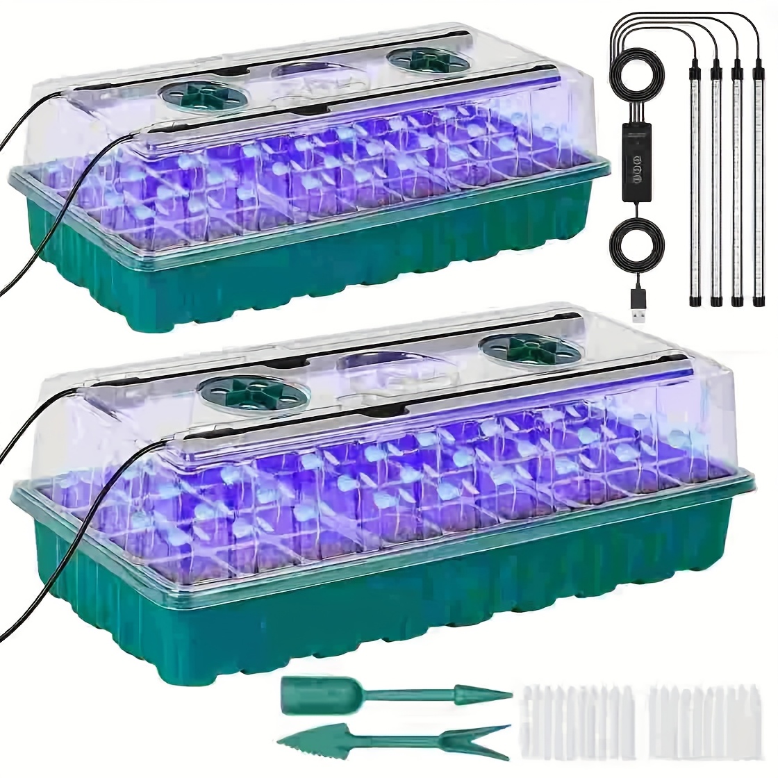 Seed Starter Tray - Bandeja de germinación de 72 celdas