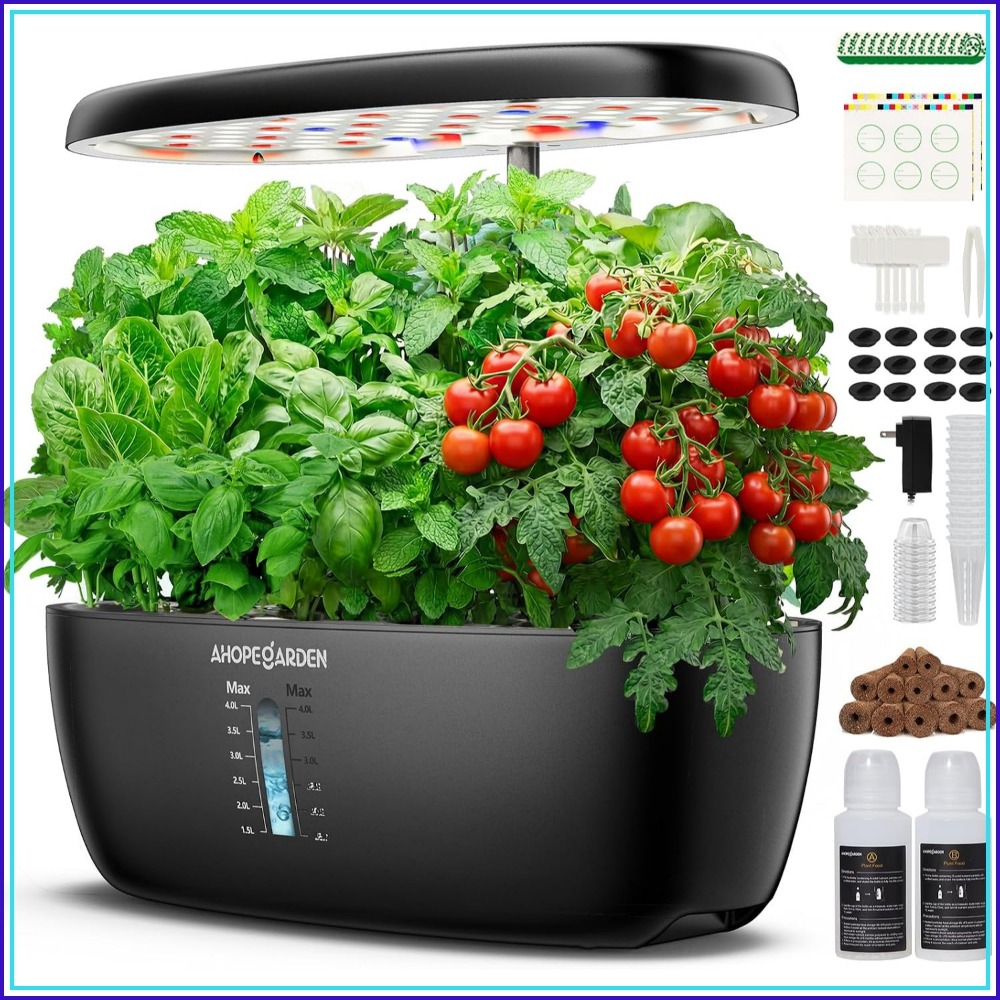 Indoor Herb Garden - Jardín Hidropónico de 12 Macetas con