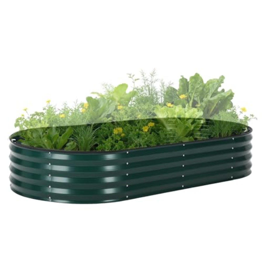 Raised Garden Bed - Kit de jardinera elevada de acero