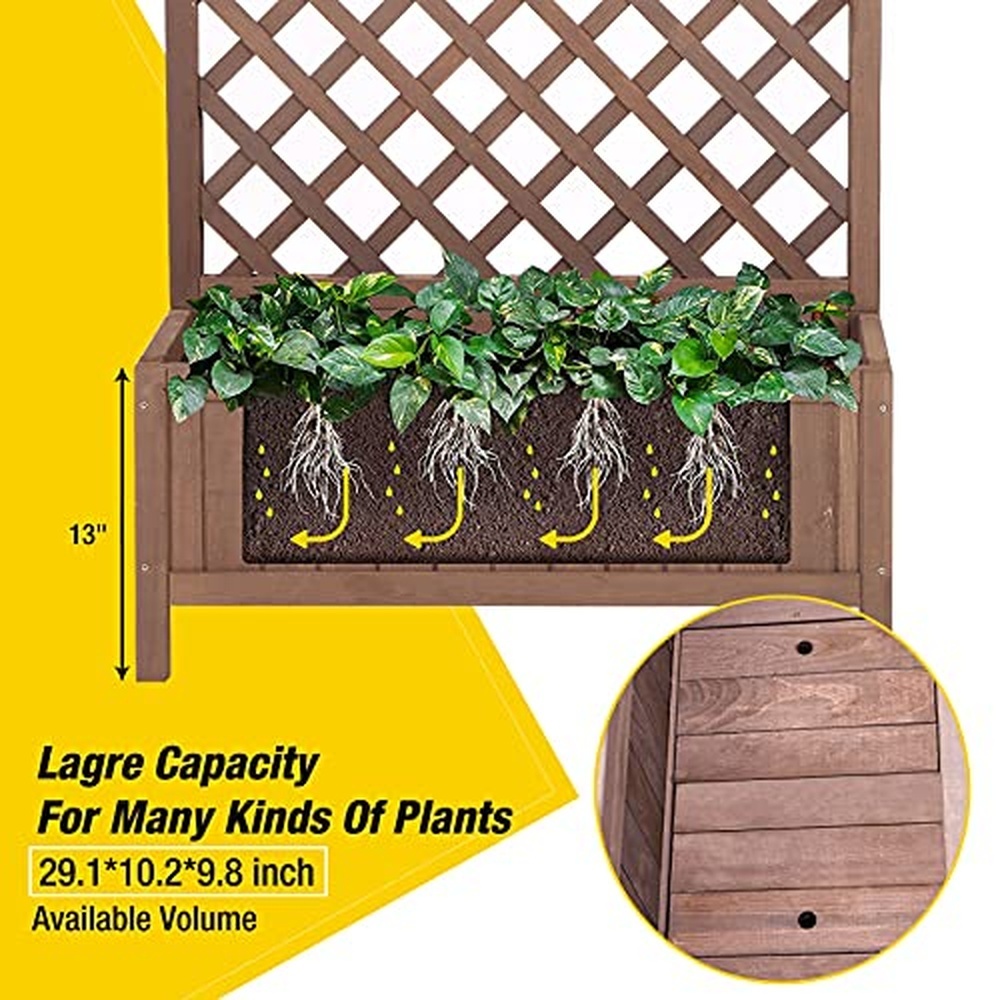 Jardinera con enrejado, maceta - Raised Garden Bed reseña y precio