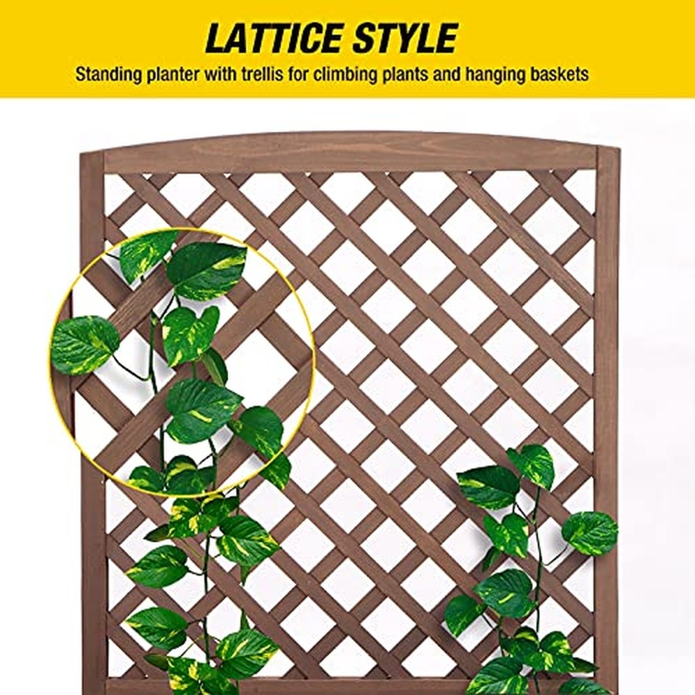 Jardinera con enrejado, maceta - Raised Garden Bed reseña y precio