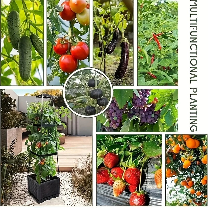 Torre de tomates con maceta de - Indoor Herb Garden reseña y precio