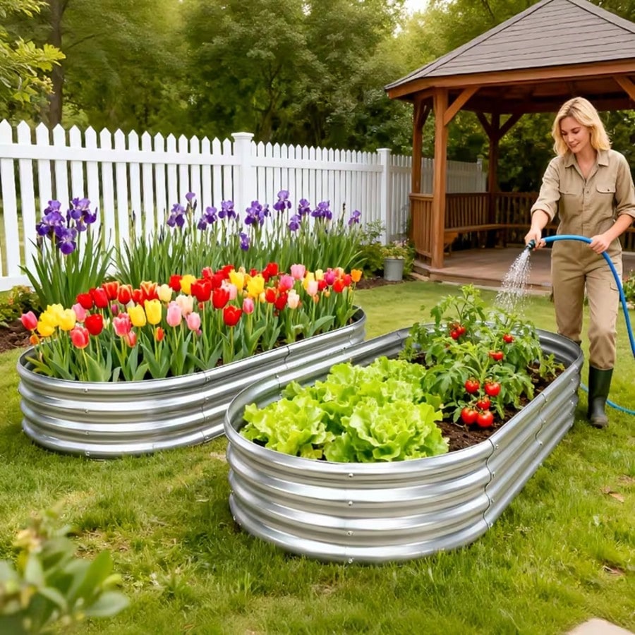 2 unidades de macetas elevadas - Raised Garden Bed reseña y precio