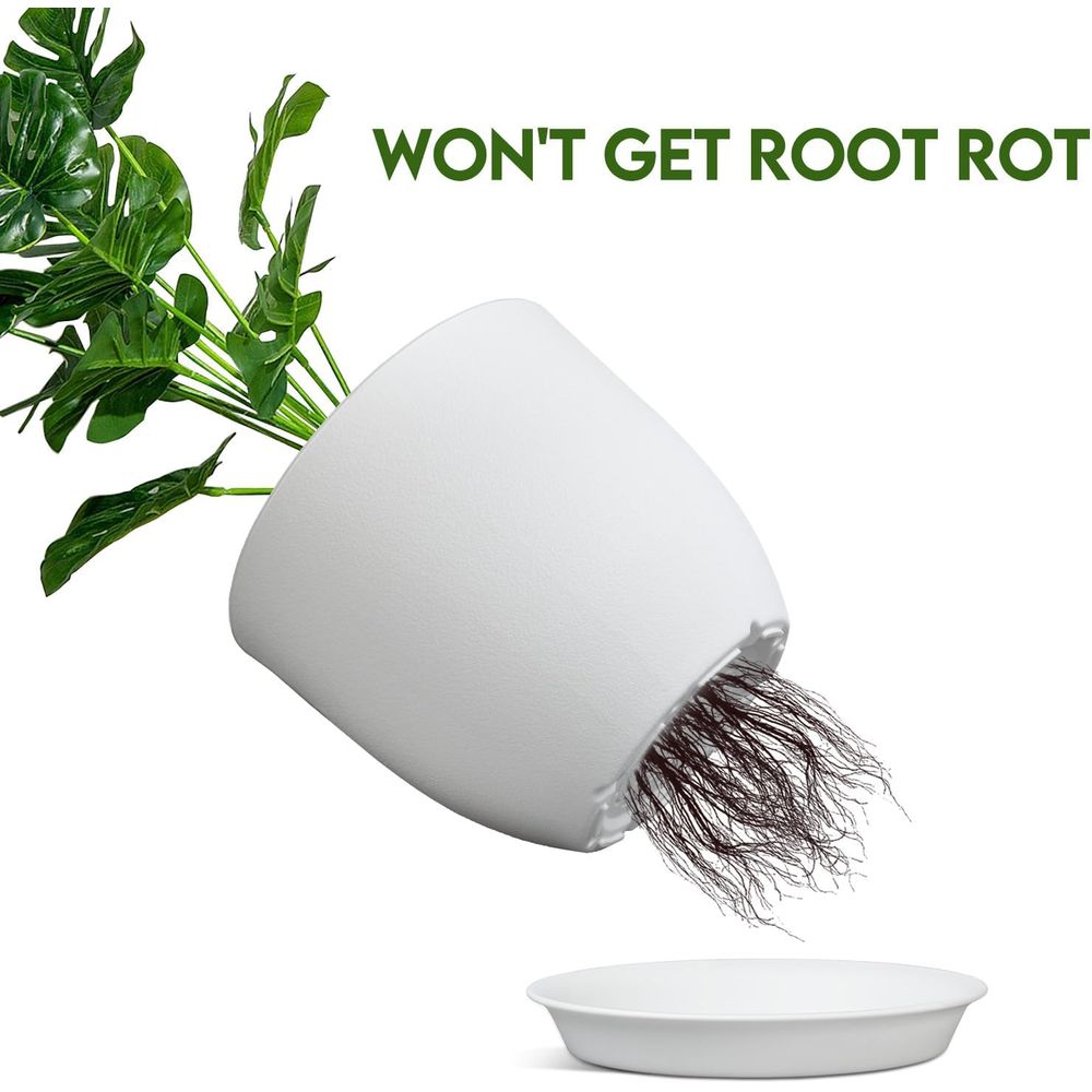 Juego de 2 Macetas de 8 Pulgad - Plant Pot reseña y precio