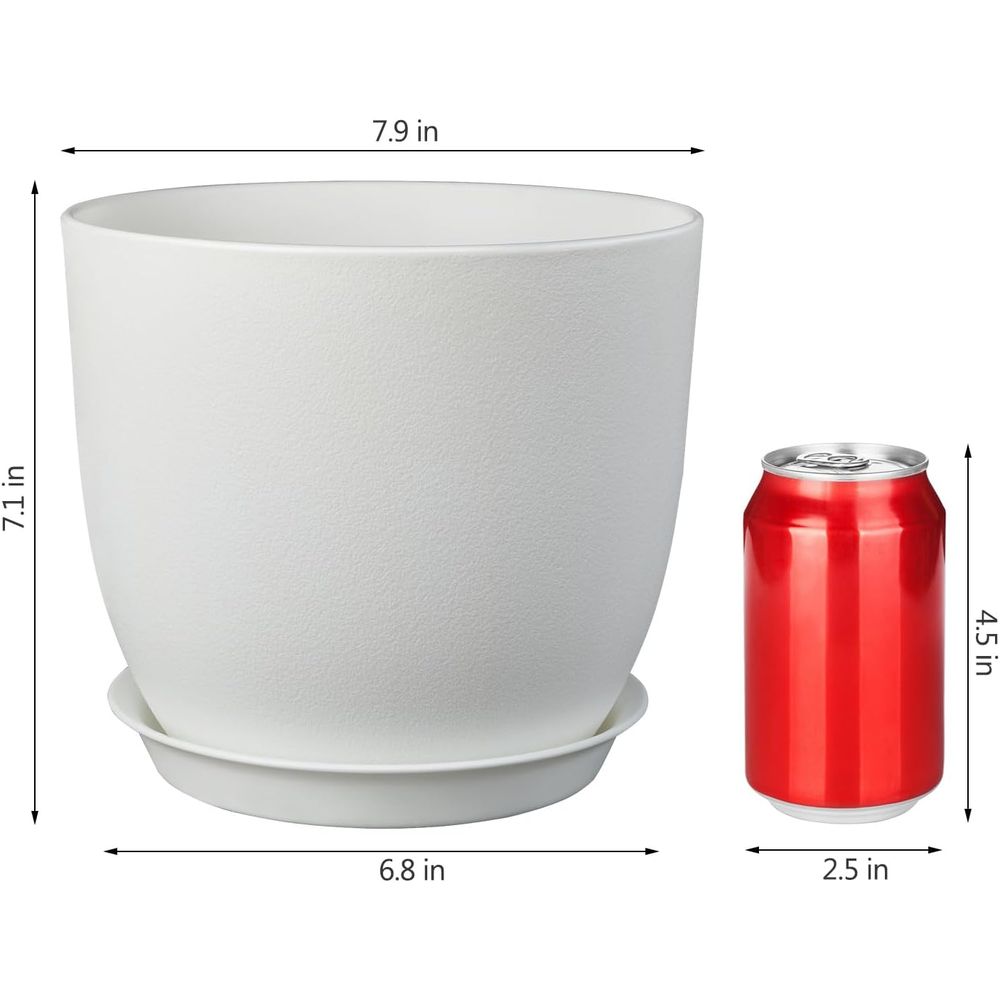 Juego de 2 Macetas de 8 Pulgad - Plant Pot reseña y precio