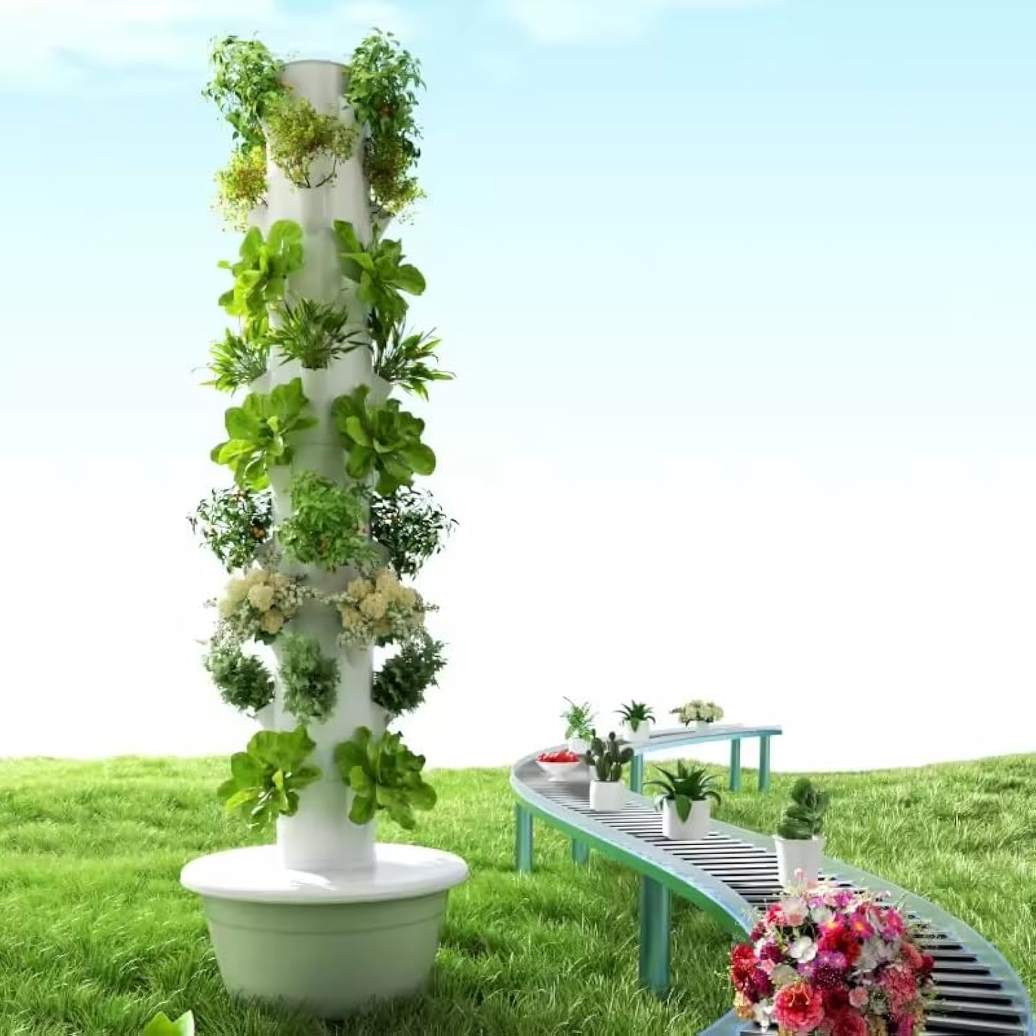 Torre de Cultivo Hidropónico V - Indoor Herb Garden reseña y precio